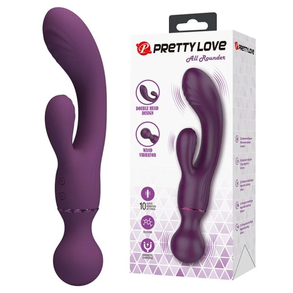 Pretty Love Allrounder G-Punkt-Vibrator mit Klitorisreizer, lila