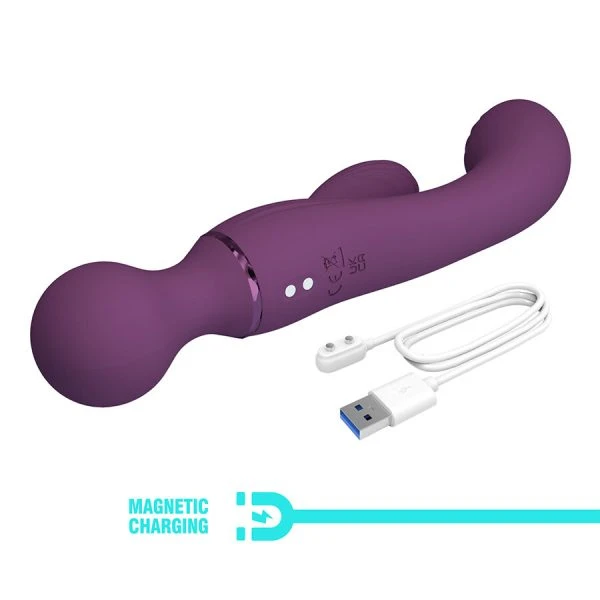 Pretty Love Allrounder G-Punkt-Vibrator mit Klitorisreizer, lila