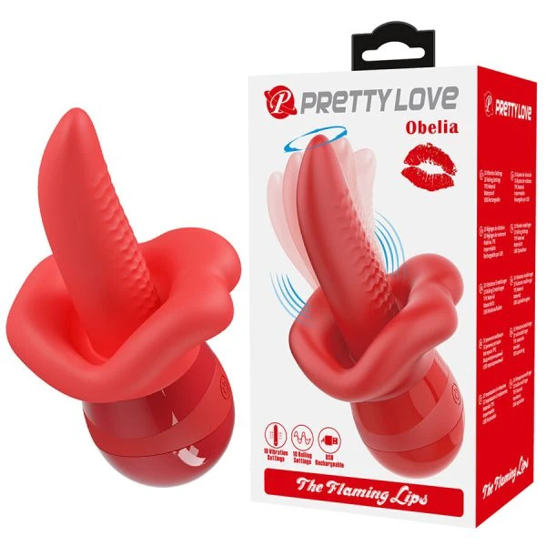 Pretty Love Masturbator Tongvibrator met Orbitale Beweging Pretty Love Masturbator Tongvibrator met Orbitale Beweging