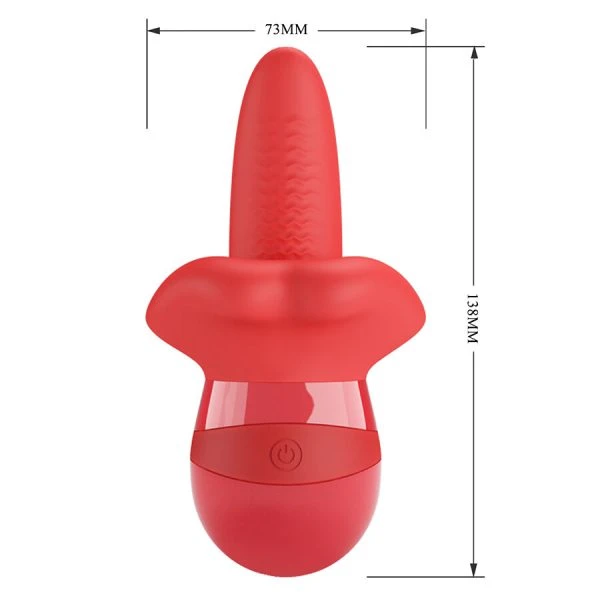 Pretty Love Masturbator Tongvibrator met Orbitale Beweging Pretty Love Masturbator Tongvibrator met Orbitale Beweging
