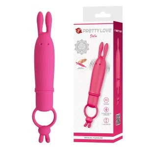 Pretty Love Delia Rabbit Vibrator met weerstandsring en 10 standen