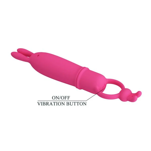 Pretty Love Delia Rabbit Vibrator met weerstandsring en 10 standen