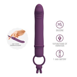 Pretty Love Cora Vibrator mit Ringhalter aus Silikon – Bild 2