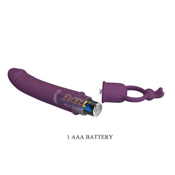 Pretty Love Cora Vibrator mit Ringhalter aus Silikon