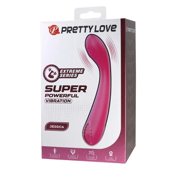 Pretty Love Jessica High-Performance Vibrator met 10 Modi, Silicon, roze