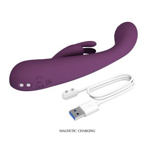 Pretty Love Emma Rabbit Vibrator met clitorisstimulator Paars Pretty Love Emma Rabbit Vibrator met clitorisstimulator Paars - Afbeelding 6