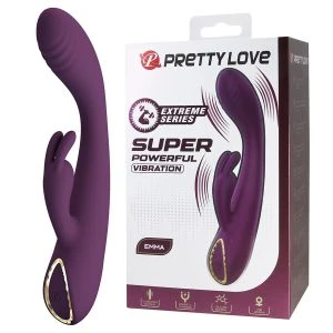 Pretty Love Emma Rabbit Vibrator met clitorisstimulator Paars