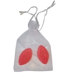 Diablo Picante Parfumzeep in vaginavorm, rood
