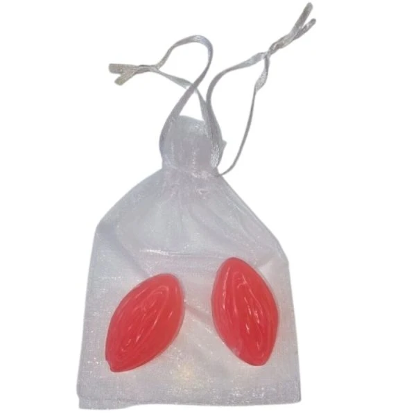 Diablo Picante Parfumzeep in vaginavorm, rood