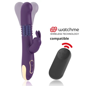 Treasure Bastian Rabbit Up & Down Rotator Vibrator met Watchme-afstandsbediening