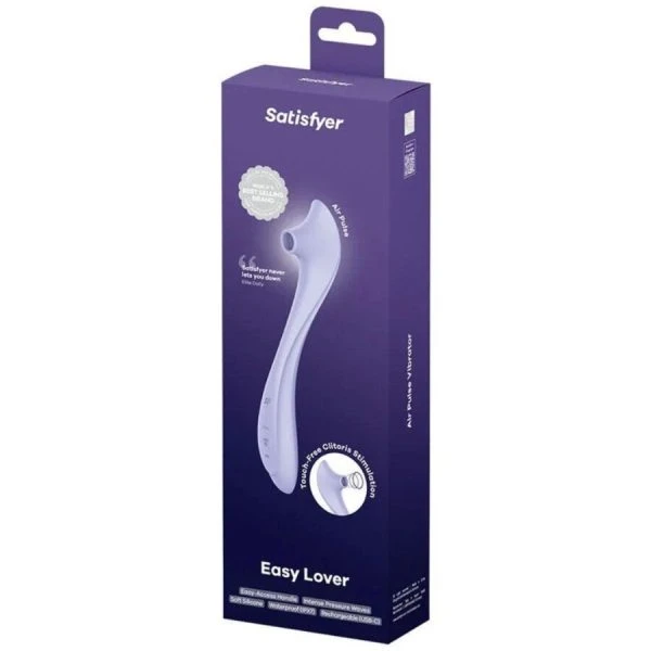 Satisfyer Easy Lover Opvangvibrator met Air-Pulse-technologie Satisfyer Easy Lover Opvangvibrator met Air-Pulse-technologie