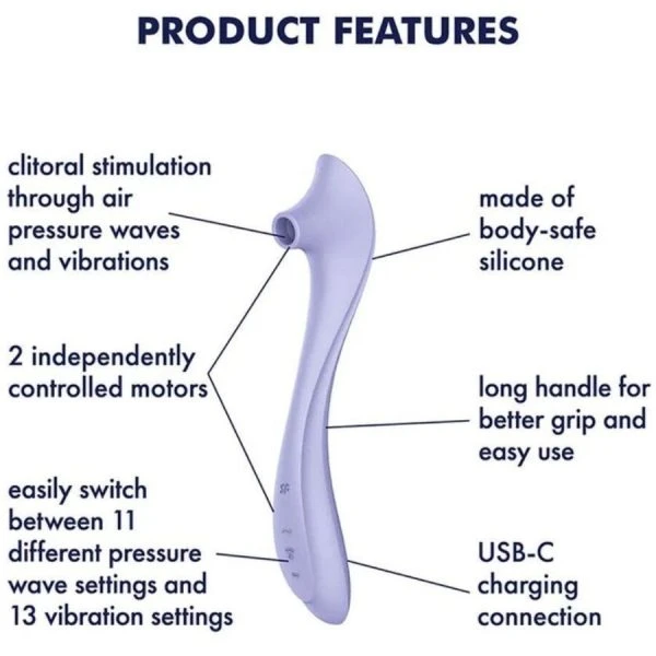 Satisfyer Easy Lover Opvangvibrator met Air-Pulse-technologie Satisfyer Easy Lover Opvangvibrator met Air-Pulse-technologie