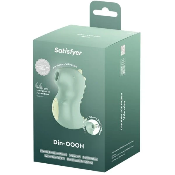 Satisfyer Din-OOOH Opgelegde Vibrator met Air-Pulse en Trilling
