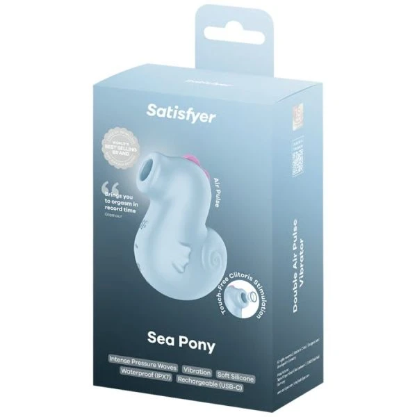 Satisfyer Sea Pony opgelegde vibrator met Air-Pulse en vibratie