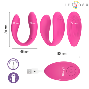 Intense Vibratieklemmenstimulator Nora met Afstandsbediening Roze Intense Vibratieklemmenstimulator Nora met Afstandsbediening Roze - Afbeelding 4