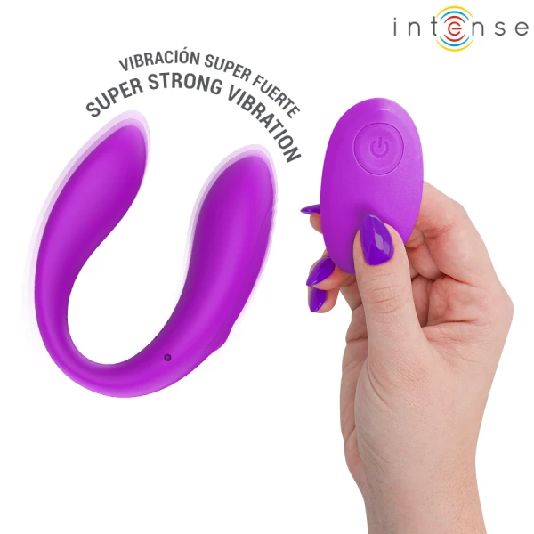 Intense Nora Vibratieklemmenstimulator Paars – U-vormig siliconenontwerp Intense Nora Vibratieklemmenstimulator Paars – U-vormig siliconenontwerp