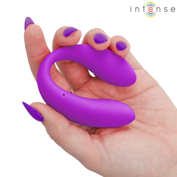 Intense Nora Vibratieklemmenstimulator Paars – U-vormig siliconenontwerp Intense Nora Vibratieklemmenstimulator Paars – U-vormig siliconenontwerp