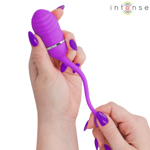 Intense Sookie afstandsbediening vibratie-ei met ribbelontwerp Paars