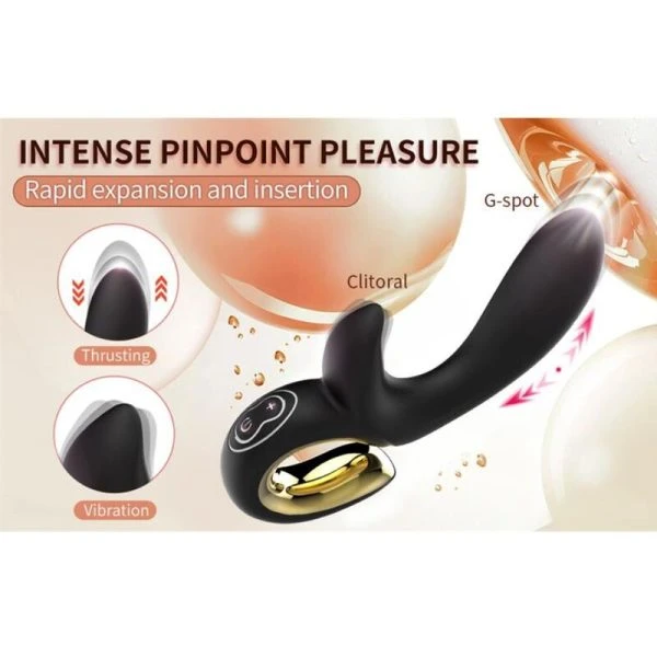 Nalone Rabbit-Vibrator Lulu Magic Stick met clitorisstimulator en G-puntstimulatie, Roze Nalone Rabbit-Vibrator Lulu Magic Stick met clitorisstimulator en G-puntstimulatie, Roze