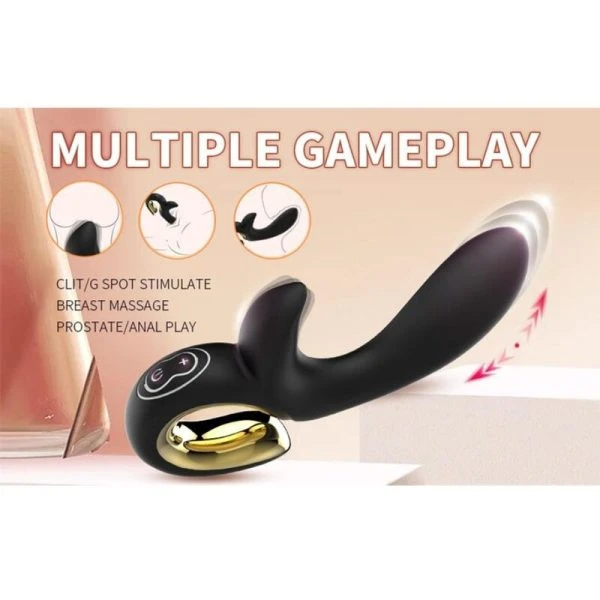 Nalone Rabbit-Vibrator Lulu Magic Stick met clitorisstimulator en G-puntstimulatie, Roze Nalone Rabbit-Vibrator Lulu Magic Stick met clitorisstimulator en G-puntstimulatie, Roze