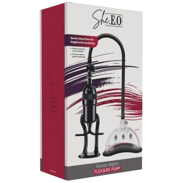 She.E.O Vaginale vacuümpomp voor stimulatie met instelbaar vacuüm She.E.O Vaginale vacuümpomp voor stimulatie met instelbaar vacuüm