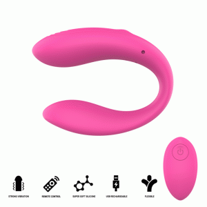 Intense Vibratieklemmenstimulator Nora met Afstandsbediening Roze