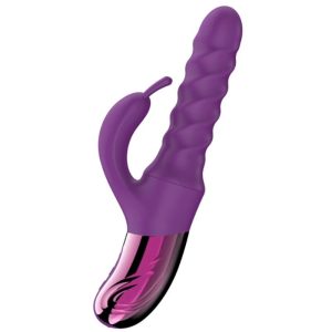 She.E.O Rabbit Swirl Vibrator met clitorisstimulator, paars She.E.O Rabbit Swirl Vibrator met clitorisstimulator, paars - Afbeelding 2
