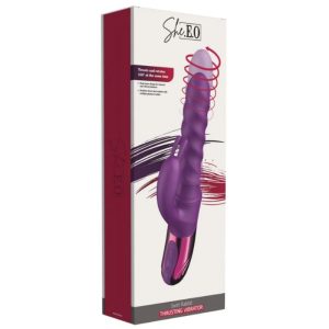 She.E.O Rabbit Swirl Vibrator met clitorisstimulator, paars She.E.O Rabbit Swirl Vibrator met clitorisstimulator, paars - Afbeelding 4