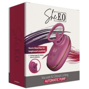 She.E.O Automatische clitorisstimulatiepomp met lek-effect paars She.E.O Automatische clitorisstimulatiepomp met lek-effect paars - Afbeelding 6