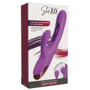 She.E.O Rabbit-G-Punt-Vibrator met Vingerbeweging, paars She.E.O Rabbit-G-Punt-Vibrator met Vingerbeweging, paars - Afbeelding 7