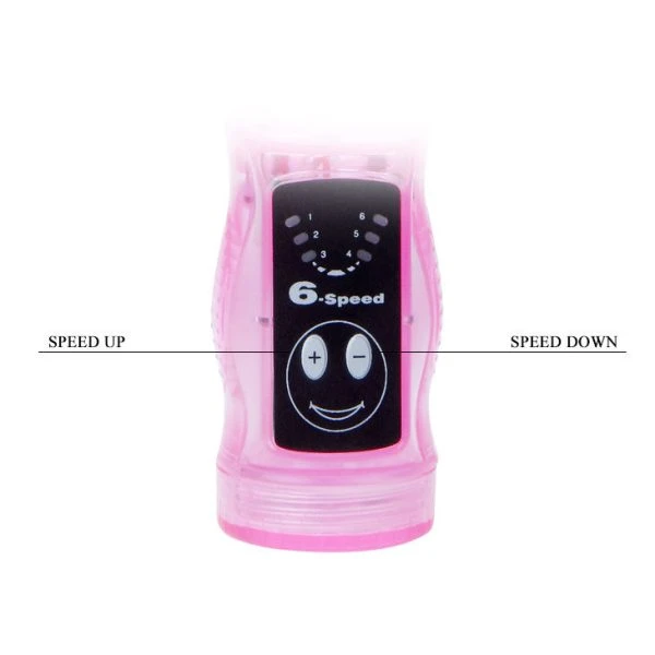 Baile Flexibele Vibrator met Anale Stimulator van Gelatine