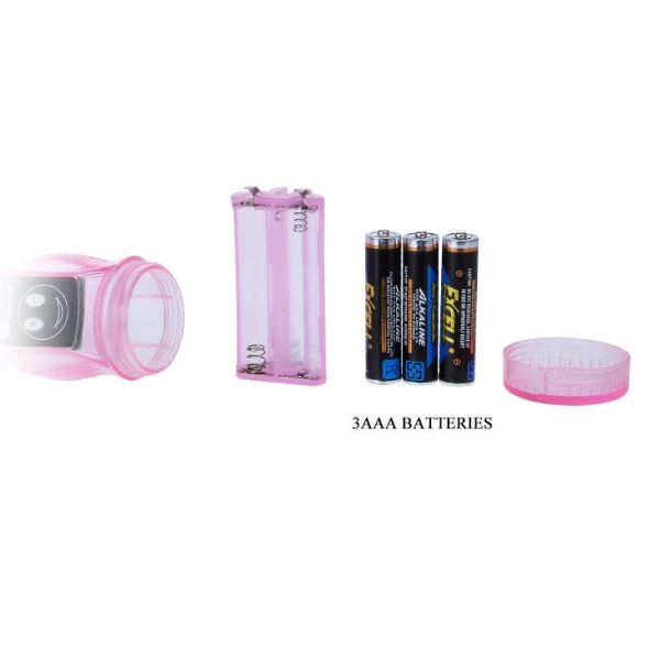 Baile Flexibele Vibrator met Anale Stimulator van Gelatine