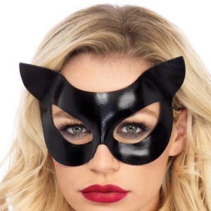 Leg Avenue Vinyl-kattenmasker voor fetisjspelletjes Leg Avenue Vinyl-kattenmasker voor fetisjspelletjes - Afbeelding 2