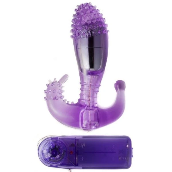 Baile Ripple Vaginale en anale stimulator met trilling, lila