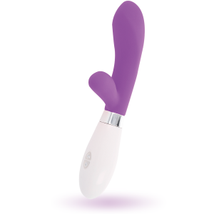 Glossy Jackson Konijnenvibrator met clitorisstimulator, siliconen, 12 cm, paars Glossy Jackson Konijnenvibrator met clitorisstimulator, siliconen, 12 cm, paars - Afbeelding 4