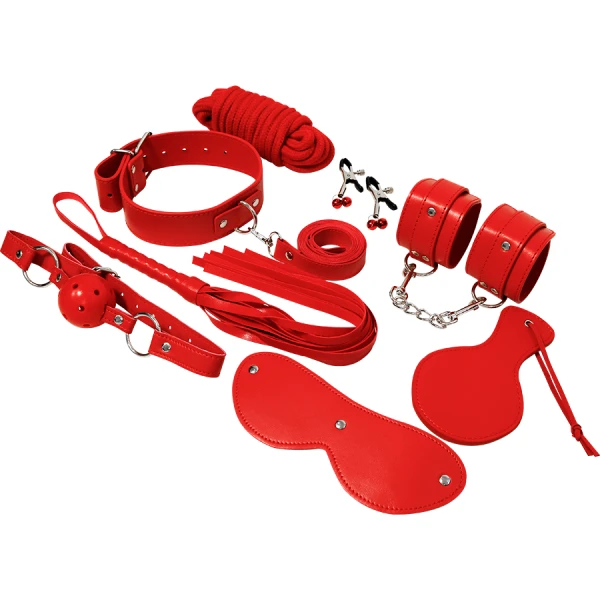Experience BDSM-Fetisj-Kit RED Series met 8 delen Experience BDSM-Fetisj-Kit RED Series met 8 delen