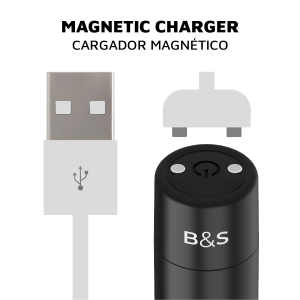 Black&silver Kernex 2 Vibrator met magneetbal, zwart-zilver Black&silver Kernex 2 Vibrator met magneetbal, zwart-zilver - Afbeelding 4