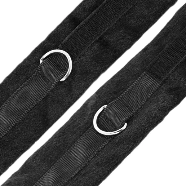 Darkness Bett-Rückhalteset mit Neopren-Manschetten