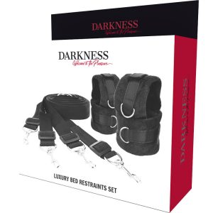 Darkness Bett-Rückhalteset mit Neopren-Manschetten Darkness Bett-Rückhalteset mit Neopren-Manschetten – Bild 8