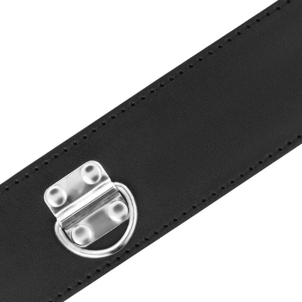 Darkness BDSM-Halsband mit schwarzem Schloss aus Neopren