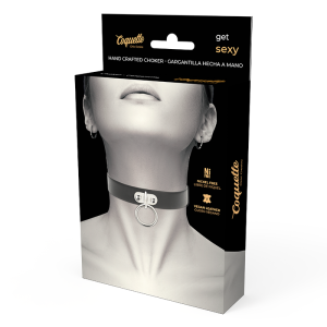 Coquette Chic Desire vegan leren fetish-halsband met drukknopsluiting 43 cm Coquette Chic Desire vegan leren fetish-halsband met drukknopsluiting 43 cm - Afbeelding 5