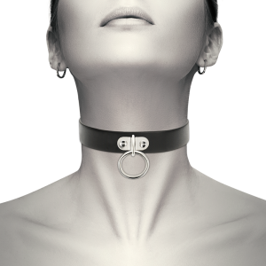 Coquette Chic Desire vegan leren fetish-halsband met drukknopsluiting 43 cm Coquette Chic Desire vegan leren fetish-halsband met drukknopsluiting 43 cm - Afbeelding 2