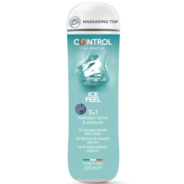 Control Gel 3 in 1 ICE Feel glijmiddel met verkoelende werking, 200 ml