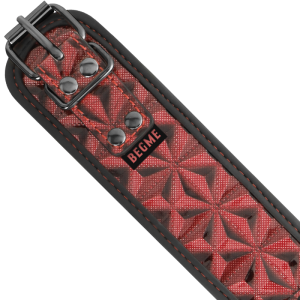 Begme Fetish Games vegan leren halsband met neopreen voering RED Edition Begme Fetish Games vegan leren halsband met neopreen voering RED Edition - Afbeelding 6