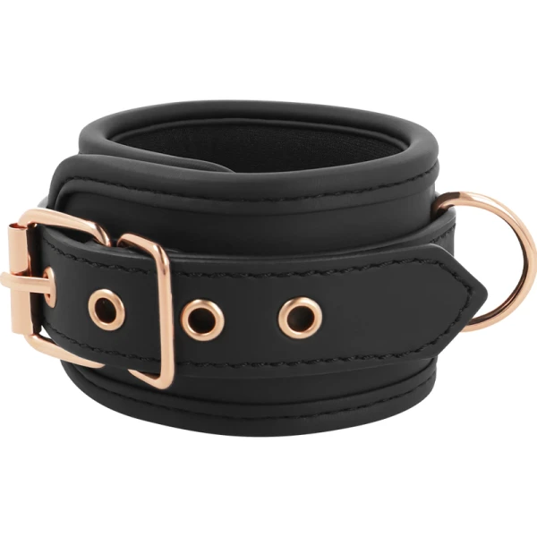 Coquette Chic Desire Fantasy-Handschellen van vegan leer met neopreen voering