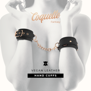 Coquette Chic Desire Fantasy-Handschellen van vegan leer met neopreen voering Coquette Chic Desire Fantasy-Handschellen van vegan leer met neopreen voering - Afbeelding 2
