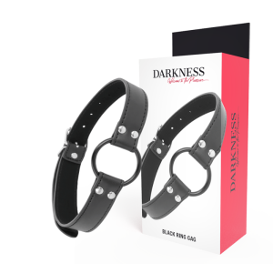 Darkness Ringknebel met Metalen Ring 3,6 cm voor BDSM-spelletjes Darkness Ringknebel met Metalen Ring 3,6 cm voor BDSM-spelletjes - Afbeelding 1