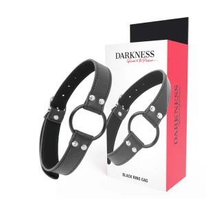 Darkness Ringknebel met Metalen Ring 3,6 cm voor BDSM-spelletjes
