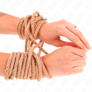Kink hennep touw met metalen kop 10 meter voor bondage Kink hennep touw met metalen kop 10 meter voor bondage - Afbeelding 2