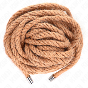 Kink hennep touw met metalen kop 10 meter voor bondage Kink hennep touw met metalen kop 10 meter voor bondage - Afbeelding 3